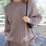 Brandy Melville briana cable knit sweater Photo 0