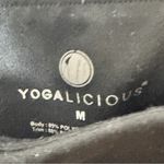 Yogalicious  Women's Athletic Sporty Black High-Waisted  Mesh Side Panel Leggings Photo 3