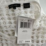 Jeanne pierre  White Open Knit Cardigan size Medium NWT Button Photo 9