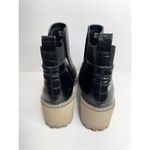 Dolce Vita Wedge Boots Womens Size 8 Black Lug Sole Chelsea Pull On Booties Black Photo 5