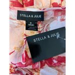 STELLA & JULIE NWT Floral Faux Wrap Midi Dress Belted Size 8 Pink Photo 4