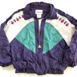 Vintage Wilson Geometric Tennis Jacket L Purple Size L Photo 0