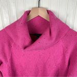 Talbots  Cowlneck Diamond Tweed Pullover Sweater Pink Speckled Women's Size 0X Photo 4