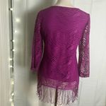 Melissa Paige Asymmetrical Pink 3/4 Sleeve Blouse Photo 1