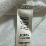 Zenergy by Chico’s Ruthie Relaxed Cold Shoulder Top Chico Sz 2 US Sz 12 NWT White Photo 8