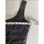 Boom Boom Jeans Gray Denim Dress Grunge Punk Bodycon Y2K Goth Size Medium M Photo 10