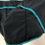 Lululemon Turbo Run Short Coal Surge Wee Stripe Surge Size 4 Photo 5