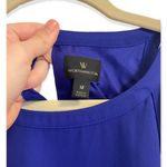 Worthington  Blue Halter Mini Dress With Tie Neck in Back Size 12 Photo 1