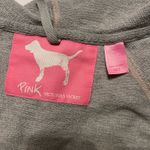 PINK - Victoria's Secret VS PINK Women’s XS/S Gray Embroidered Logos Robe Missing Tie Photo 7