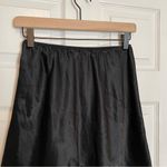 Victoria's Secret Vtg Y2K Victoria’s Secret Black Satin Skirt Lace Trim Sz Medium Tulip Photo 2