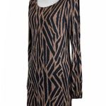 Tart Women;s Small Animal Print Black Brown Dress Photo 2