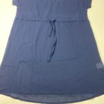 Ekouaer  Navy Blue Sheer Top Size S Women’s Photo 3