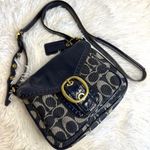 Coach y2k Denim Patent Leather Bleeker Crossbody Photo 0