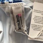 Lemlem  Eshal High Waist Bikini Bottom Blue Striped Swimwear Size‎ Small Stylish Photo 6