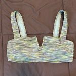 Aerie  Swim Bandeau Blue/Green Multicolor Size Medium Photo 0