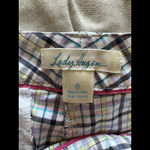 Lady Hagen  pastel plaid women’s bermuda golf shorts size 6 Photo 7