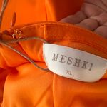 Meshki MACI CREPE MINI DRESS IN TANGERINE SIZE XL Photo 4