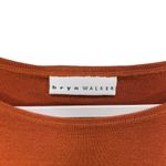 Bryn Walker womens ¾ sleeves Rusty orange shirt top size Medium Cotton Blend Photo 4