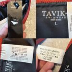 TAVIK Bikini Set Jett Top Jayden Bottom ColorBlock Black Swim Large NWT Photo 10