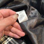 Pendleton  black and white plaid button front 100% virgin wool skirt size 8 Photo 3