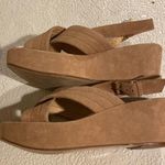 J.Crew Marcie Tan Suede Criss Cross Wedge Sandals 8 Beautiful Shoes. Photo 2