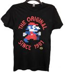 Nintendo Rock Me  Super Mario Brothers Shirt Black Small Photo 0