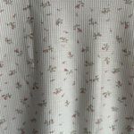 Princess Polly  White Floral Waffle Crop T-Shirt Photo 1