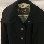 Coach :Black Wool/Angora/Nylon Blend- Green Signature lining-Gold buttons- XS Photo 8
