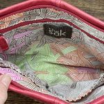 The Sak  Handbag Leather Crossbody Bag Purse Coral Salmon Pink Photo 6