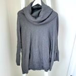 Dreamers Oversized Gray Cowl Neck Flowy Tunic Sweater SZ Large Photo 1