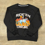 NWOT Western Crewneck Graphic Size Small Black Photo 0