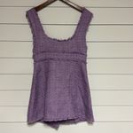 ZARA Purple Tweed Jumper Mini Dress Photo 7