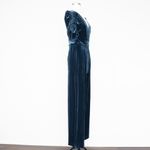 Eliza J . Ruched Short Sleeve Velvet Jumpsuit. Photo 5