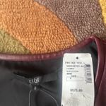 Tibi NWT  New York Lamb Leather Maroon Fit & Flare Skater Dress Size 8 See Pics Photo 6