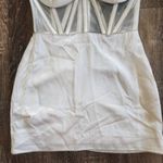 Retrofête Retrofete Ludlow Dress in White Size Small NWT Crystals Corset Strapless Bride Photo 6