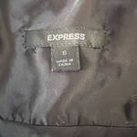 EXPRESS Y2K Vintage Silk Halter Dress Ruched Front Gold Splatter NYE Holiday Festive Photo 5