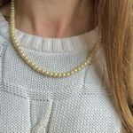 Ivory Pearl Necklace Vintage “Hollie” Champagne Petite Classic Elegant Feminine White Photo 0