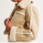 Abercrombie & Fitch vegan suede Sherpa jacket Photo 1