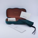 Gucci  Cream Cat-Eye Glasses Photo 11