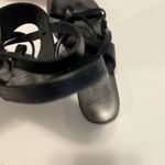 Ancient Greek Sandals Alethea Black 38 $250 hand made Greece Size 7.5 Photo 7