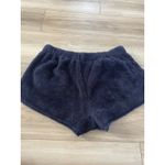 Aerie Navy Blue Plush Lounge Sleep Shorts Womens Size L Soft Fuzzy Comfy Photo 2