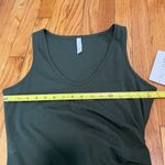 Athleta NWT Della Fitted Green Sleeveless Ruched Side Dress Size Medium Photo 7