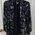 Vintage Black and Silver Patterned Jacket frankenwalder 40 Photo 0