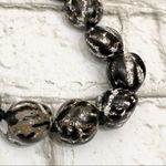 Kukui Nut HAWAIIAN Lei Black/White/Brown Oreo Crinkle Graduation 30” Necklace Black Photo 2