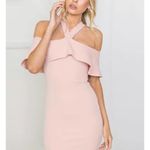 Nookie  HERMOSA Off Shoulder Ruffle‎ MIDI DRESS in Blush | NWT| SMALL Photo 10