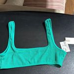 Good American NWT Jade Green Square Neck Bikini Top Size L/XL Photo 0