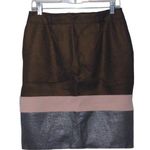 Marie Saint Pierre Sculptor Skirt Metallic Above Knee Stretch 3 (M, 10) New Size M Photo 0