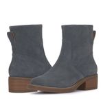 Lucky Brand Kazey Square Toe Suede Bootie, Block Heel, Dark Gray, Size 12, NWT Photo 2