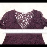 Kimchi Blue Maroon Red Lace Long Sleeve Fit And Flare Empire Waist Dress Size 0 Photo 4