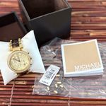 Michael Kors Gold and Brown Tortoise Shell Look Watch Photo 3